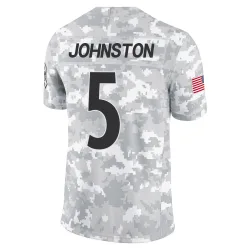 Cameron Johnston Pittsburgh Steelers Limited Men's 2024 Salute to Service Jersey (Arctic Camo)