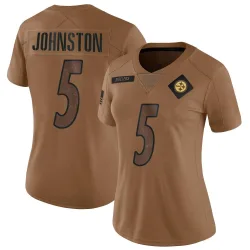 Cameron Johnston Pittsburgh Steelers Limited Women's 2023 Salute To Service Jersey (Brown)