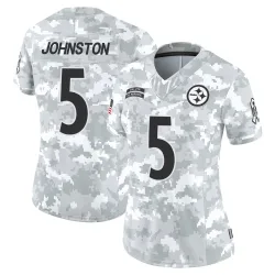 Cameron Johnston Pittsburgh Steelers Limited Women's 2024 Salute to Service Jersey (Arctic Camo)