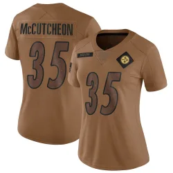Cameron McCutcheon Pittsburgh Steelers Limited Women's 2023 Salute To Service Jersey (Brown)
