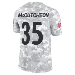 Cameron McCutcheon Pittsburgh Steelers Limited Youth 2024 Salute to Service Jersey (Arctic Camo)
