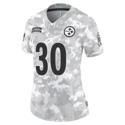 Carlins Platel Pittsburgh Steelers Limited Women's 2024 Salute to Service Jersey (Arctic Camo)