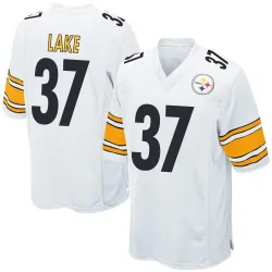Carnell Lake Pittsburgh Steelers Game Men's Jersey (White)
