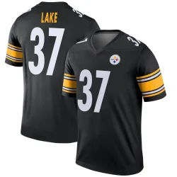 Carnell Lake Pittsburgh Steelers Legend Men's Jersey (Black)
