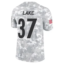 Carnell Lake Pittsburgh Steelers Limited Men's 2024 Salute to Service Jersey (Arctic Camo)