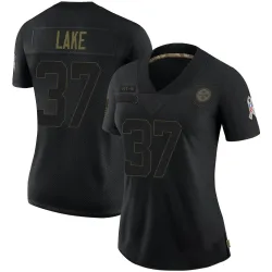 Carnell Lake Pittsburgh Steelers Limited Women's 2020 Salute To Service Jersey (Black)