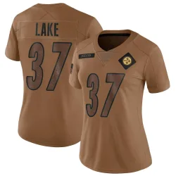 Carnell Lake Pittsburgh Steelers Limited Women's 2023 Salute To Service Jersey (Brown)