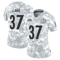 Carnell Lake Pittsburgh Steelers Limited Women's 2024 Salute to Service Jersey (Arctic Camo)