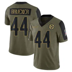 Carson Bruener Pittsburgh Steelers Limited Youth 2021 Salute To Service Jersey (Olive)