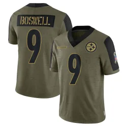 Chris Boswell Pittsburgh Steelers Limited Youth 2021 Salute To Service Jersey (Olive)