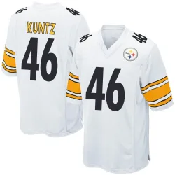 Christian Kuntz Pittsburgh Steelers Game Men's Jersey (White)