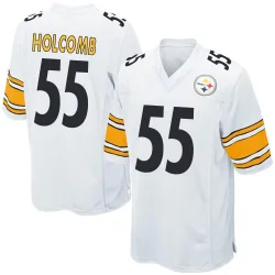 Cole Holcomb Pittsburgh Steelers Game Men's Jersey (White)