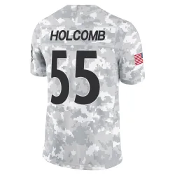 Cole Holcomb Pittsburgh Steelers Limited Youth 2024 Salute to Service Jersey (Arctic Camo)