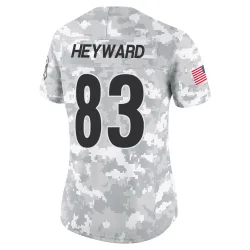 Connor Heyward Pittsburgh Steelers Limited Women's 2024 Salute to Service Jersey (Arctic Camo)