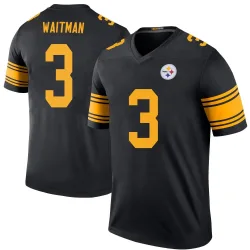 Corliss Waitman Pittsburgh Steelers Legend Men's Color Rush Jersey (Black)