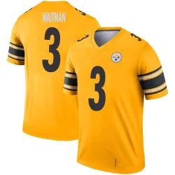 Corliss Waitman Pittsburgh Steelers Legend Youth Inverted Jersey (Gold)