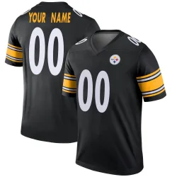 Custom Pittsburgh Steelers Legend Youth Jersey (Black)