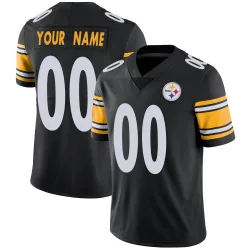 Custom Pittsburgh Steelers Limited Youth Team Color Vapor Untouchable Jersey (Black)