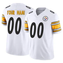 Custom Pittsburgh Steelers Limited Youth Vapor F.U.S.E. Jersey (White)