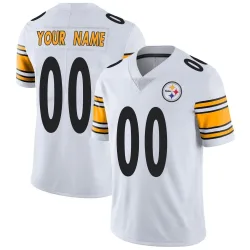 Custom Pittsburgh Steelers Limited Youth Vapor Untouchable Jersey (White)