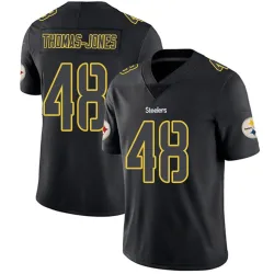 DJ Thomas-Jones Pittsburgh Steelers Limited Men's Jersey (Black Impact)
