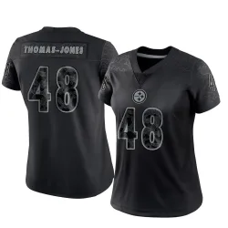 DJ Thomas-Jones Pittsburgh Steelers Limited Women's Reflective Jersey (Black)