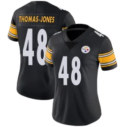 DJ Thomas-Jones Pittsburgh Steelers Limited Women's Team Color Vapor Untouchable Jersey (Black)
