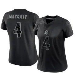 DK Metcalf Pittsburgh Steelers Limited Women's Reflective Jersey (Black)