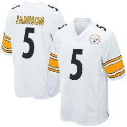 D'Shawn Jamison Pittsburgh Steelers Game Men's Jersey (White)