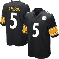 D'Shawn Jamison Pittsburgh Steelers Game Men's Team Color Jersey (Black)
