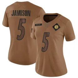 D'Shawn Jamison Pittsburgh Steelers Limited Women's 2023 Salute To Service Jersey (Brown)