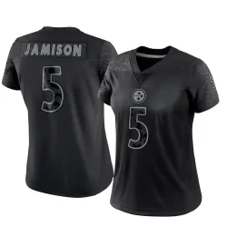 D'Shawn Jamison Pittsburgh Steelers Limited Women's Reflective Jersey (Black)