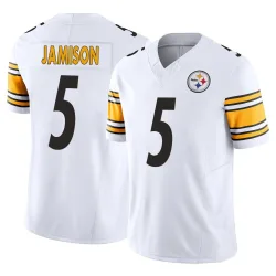 D'Shawn Jamison Pittsburgh Steelers Limited Youth Vapor F.U.S.E. Jersey (White)