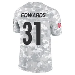 Daijun Edwards Pittsburgh Steelers Limited Youth 2024 Salute to Service Jersey (Arctic Camo)