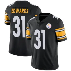 Daijun Edwards Pittsburgh Steelers Limited Youth Team Color Vapor Untouchable Jersey (Black)