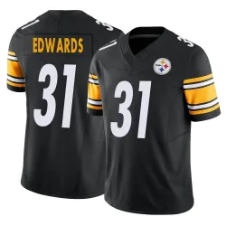 Daijun Edwards Pittsburgh Steelers Limited Youth Vapor F.U.S.E. Jersey (Black)