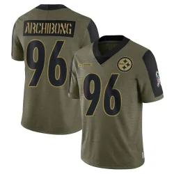 Daniel Archibong Pittsburgh Steelers Limited Youth 2021 Salute To Service Jersey (Olive)