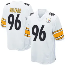 Daniel Ekuale Pittsburgh Steelers Game Men's Jersey (White)