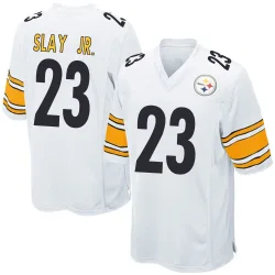 Darius Slay Jr. Pittsburgh Steelers Game Men's Jersey (White)