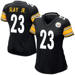 Darius Slay Jr. Pittsburgh Steelers Game Women's Team Color Jersey (Black)