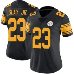 Darius Slay Jr. Pittsburgh Steelers Limited Women's Color Rush Jersey (Black)
