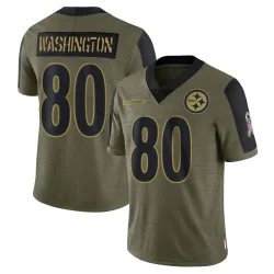 Darnell Washington Pittsburgh Steelers Limited Men's 2021 Salute To Service Jersey (Olive)