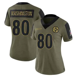Darnell Washington Pittsburgh Steelers Limited Women's 2021 Salute To Service Jersey (Olive)