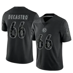 David DeCastro Pittsburgh Steelers Limited Men's Reflective Jersey (Black)