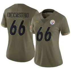 David DeCastro Pittsburgh Steelers Limited Women's 2022 Salute To Service Jersey (Olive)