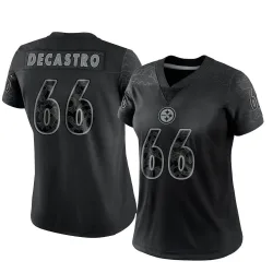 David DeCastro Pittsburgh Steelers Limited Women's Reflective Jersey (Black)