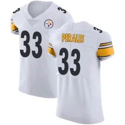 David Perales Pittsburgh Steelers Elite Men's Vapor Untouchable Jersey (White)