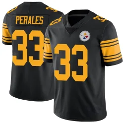 David Perales Pittsburgh Steelers Limited Men's Color Rush Jersey (Black)