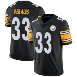 David Perales Pittsburgh Steelers Limited Men's Team Color Vapor Untouchable Jersey (Black)