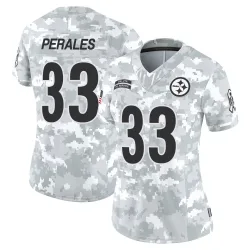 David Perales Pittsburgh Steelers Limited Women's 2024 Salute to Service Jersey (Arctic Camo)